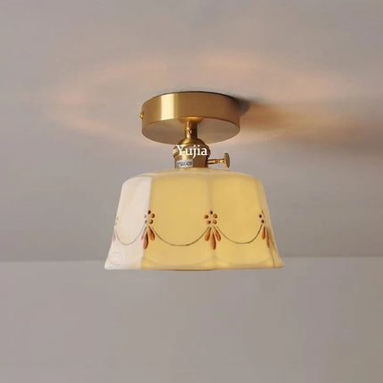 Suspension moderne en laiton et céramique pour intérieur élégant — LZ4X9J