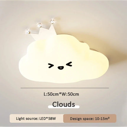 Plafonnier décoratif étoiles, lune et nuage pour chambre enfant — LZ4X9B