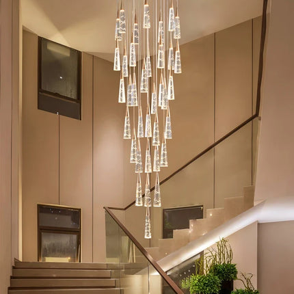 Lustre suspension moderne à branches avec longue ligne LED intégrée — LZ4X9T2