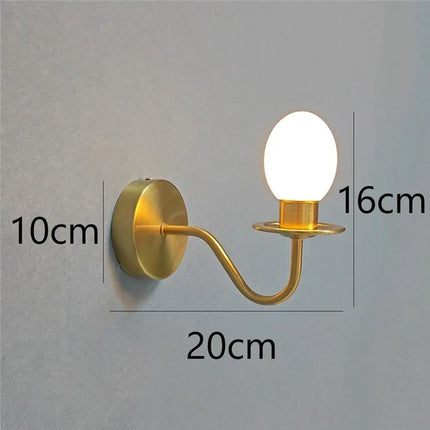 Applique murale LED design œuf de canard minimaliste moderne — LZ4XJ9