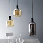 B Transparent / Corps de lampe en marbre / Lumière chaude