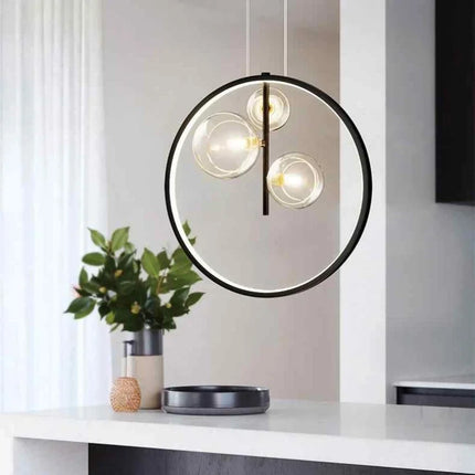 Suspension moderne en verre à bulles pour décoration intérieure et restaurant — LZ4X9T2