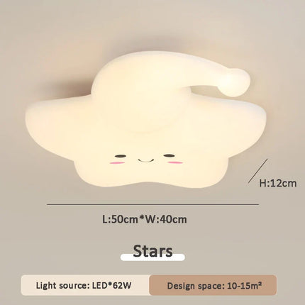 Plafonnier décoratif étoiles, lune et nuage pour chambre enfant — LZ4X9B