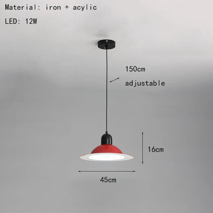 suspension lampe led métal avec lumière réglable et modifiable