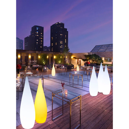 Lampadaire solaire étanche pour jardin en forme de goutte d'eau — LZ4X9T2