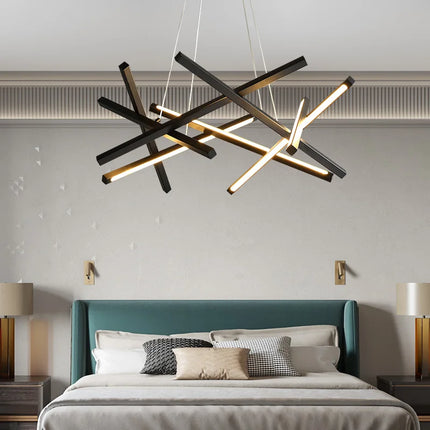 Lustre minimaliste à design géométrique pour intérieur élégant — LZ4X9P