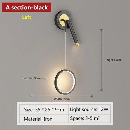 Applique murale LED double tête au design moderne pour décoration intérieure — LZ4XJ9
