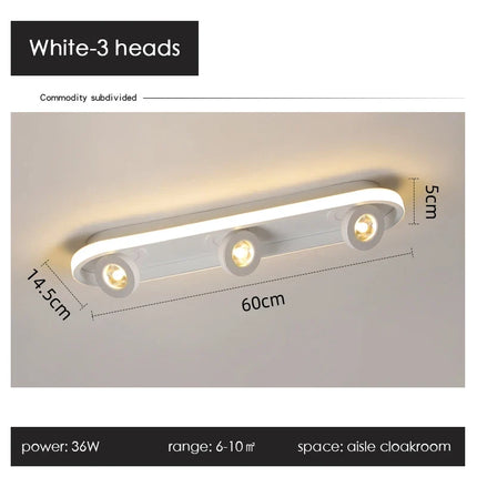 Plafonnier spot LED noir au design moderne — LZ4T9QJ2