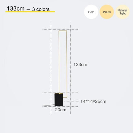 Lampadaire design minimaliste pour bureau et étude — LZ4X9P
