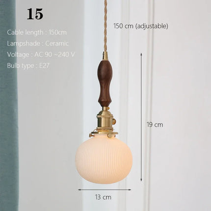 Suspension japonaise traditionnelle en céramique style nordique — LZ4G7T9