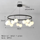 Boules Rondes 80cm-14 / Lumière chaude 3000K