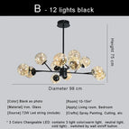 B noir 12 lumières / 3 couleurs / CHINE