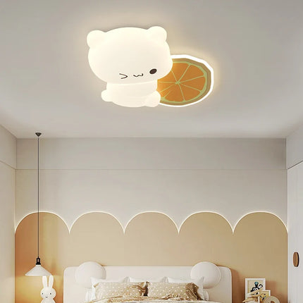 Plafonnier LED enfant motif ours et fruits cartoon — LZ4X9JQ