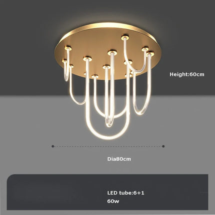 Lustre LED dimmable style postmoderne ceinture magique 2022 — LZ4X9P