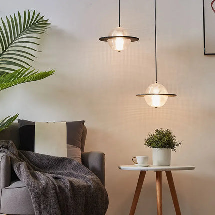 Lustre LED en verre style nordique soucoupe volante — LZ4P9XJ