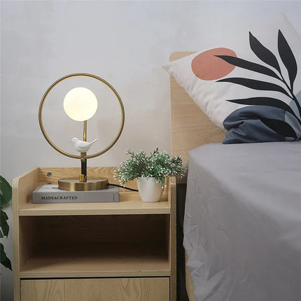 Lampadaire nordique en verre design moderne avec ampoules incluses — LZ4G7XQ