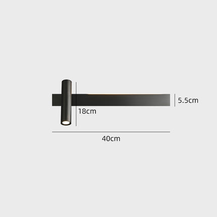 Applique murale LED minimaliste avec spot Irvinne — LZ4X9Q