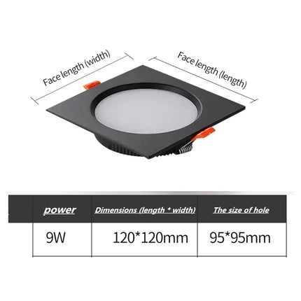 spot led double tête encastré ultra mince design moderne