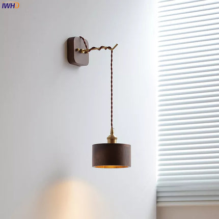 Applique murale moderne en noyer pour chambre et salon — LZ4T9XJ