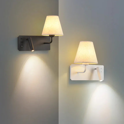 Applique murale LED nordique moderne avec interrupteur USB pour hôtel — LZ4X9P2
