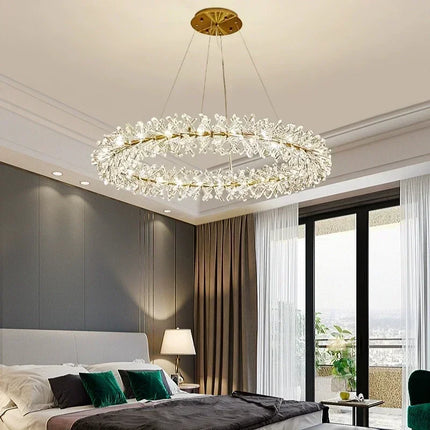 Suspension en cristal transparent pour décoration intérieure moderne — LZ4X9P