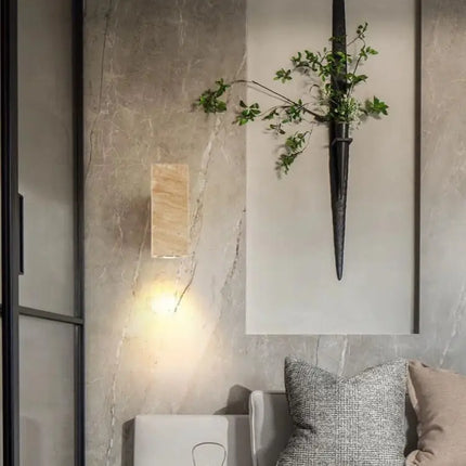 Applique murale LED en marbre style wabi sabi pour intérieur — LZ4X9Q2