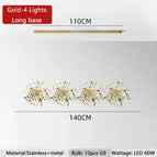 4 Lights Gold 1 / Warm Light
