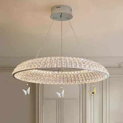 Suspension papillon en cristal pour décoration intérieure élégante — LZ4X9M