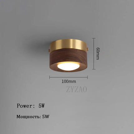 Plafonnier LED en noyer et frêne pour décoration intérieure — LZ4X9T