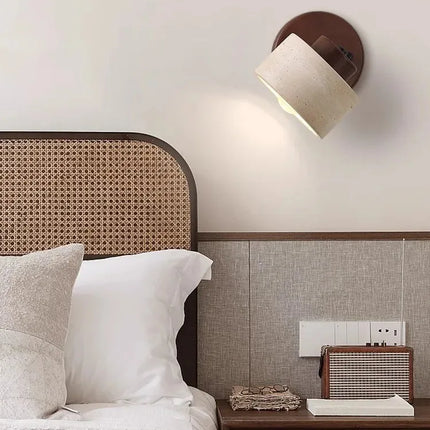 Applique murale décorative en pierre avec LED rotative — LZ4X9T
