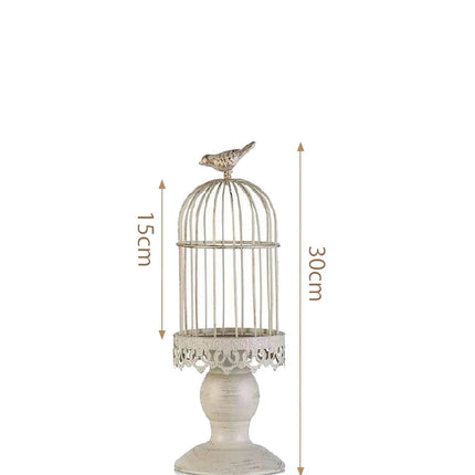 Lustre cage à oiseaux rétro pour mariage et dîner romantique — LZ4N7Q