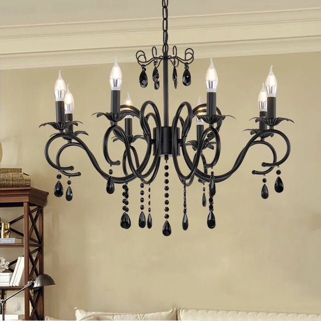 Lustre vintage en cristal pour décoration intérieure raffinée — LZ4X9Q2