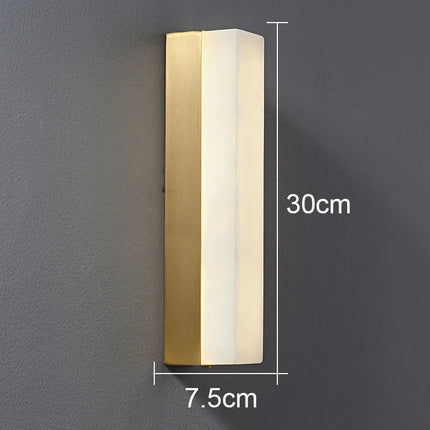 Applique murale longue en marbre style chinois — LZ4X9T2