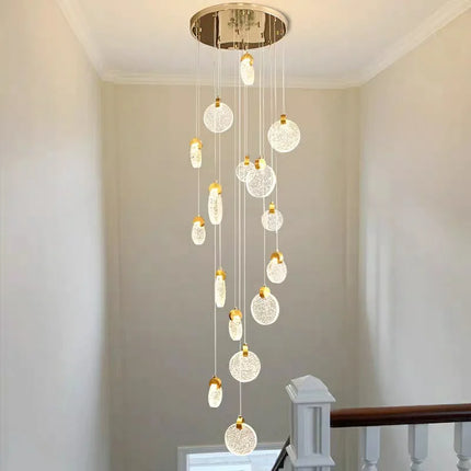 Lustre LED moderne pour escalier et duplex intérieur — LZ4X9P2