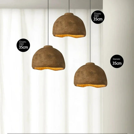 Lustre suspension moderne au style wabi-sabi japonais — LZ4X9M