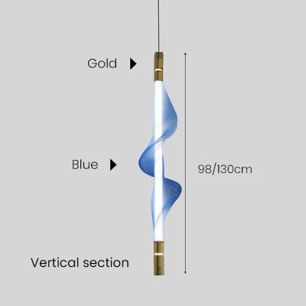 Suspension tube lumineux design nordique pour intérieur décoratif — LZ4XJ9