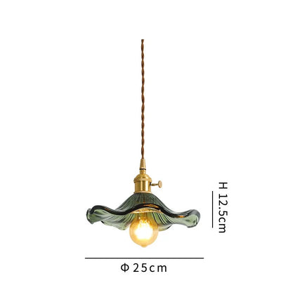 Suspension en verre coloré style nordique pour intérieur moderne — LZ4XJ9
