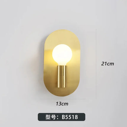 Applique murale ovale de luxe style nordique pour intérieur — LZ4X9T1