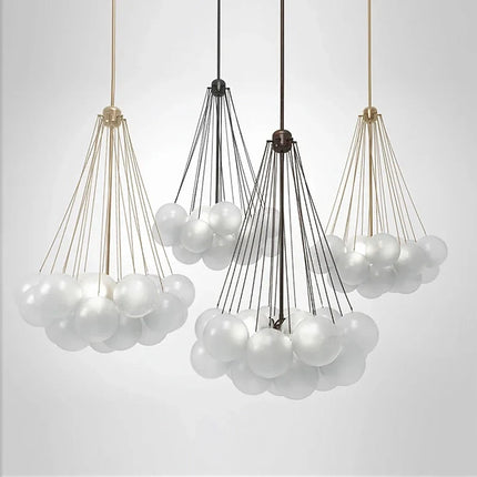 Lustre moderne en verre pour décoration intérieure élégante — LZ4X9P