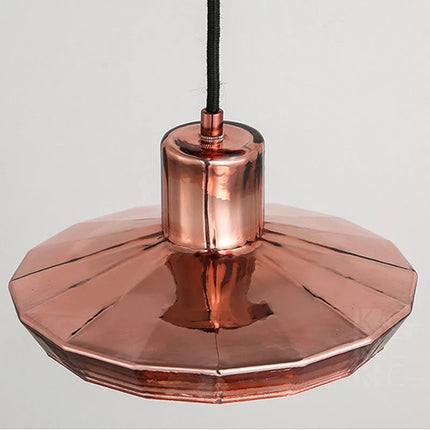 Suspension en verre finition or rose pour cuisine et restaurant — LZ4X9T2