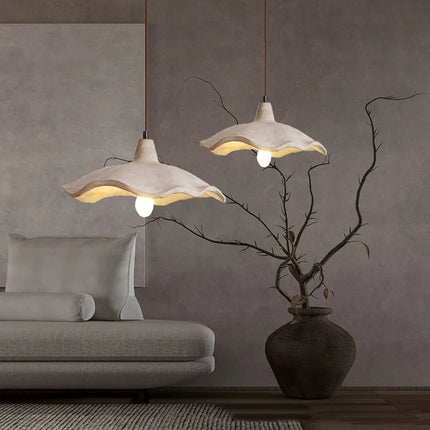 Lustre en ciment style wabi-sabi pour intérieur et extérieur — LZ4X7M