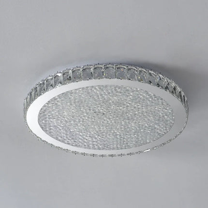 Plafonnier LED rond ultra-mince en cristal moderne — LZ4X9P