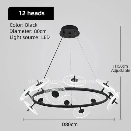 lustre moderne pour éclairage intérieur design élégant
