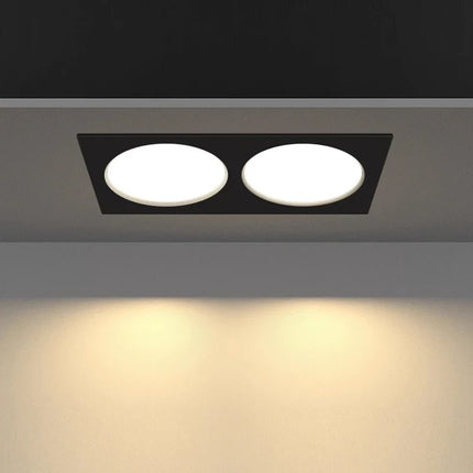 spot led double tête encastré ultra mince design moderne