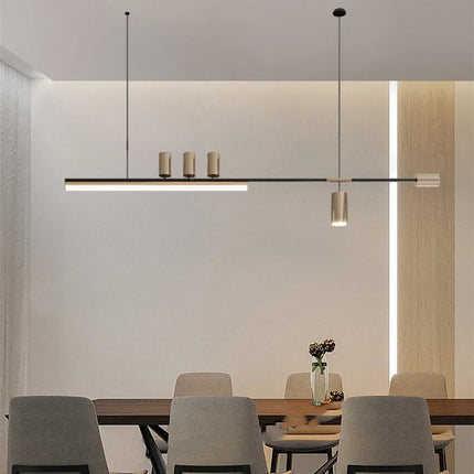 Suspension LED style nordique longue pour table de cuisine et bar — LZ4X9P