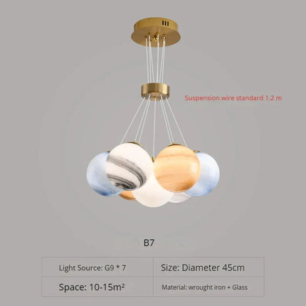 Suspension design moderne en forme de lune — LZ7XQ2
