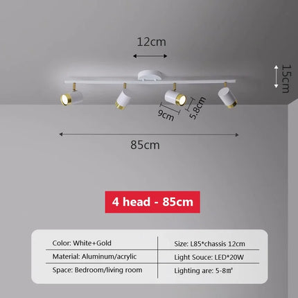 Plafonnier LED moderne avec bande lumineuse décorative pour intérieur — LZ4X9T