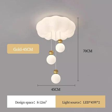 Lustre nuage romantique pour chambre d’enfant chaleureux — LZ4X9QJ