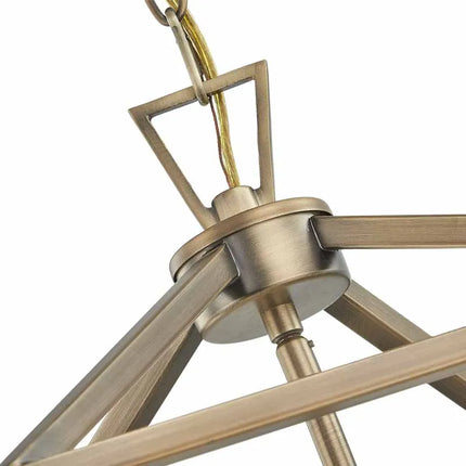 Suspension LED cage à oiseaux finition dorée — LZ4X9P