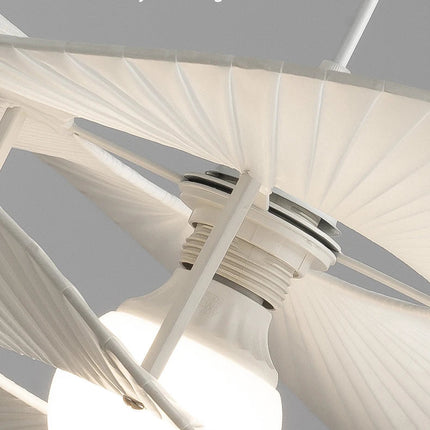 Lustre LED intérieur style nordique avec abat-jour en tissu — LZ4X9P2